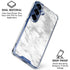 Silver Marble Galaxy S25 Clear Case
